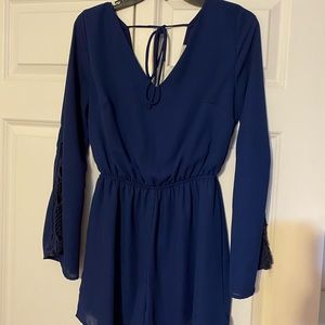 Navy Romper